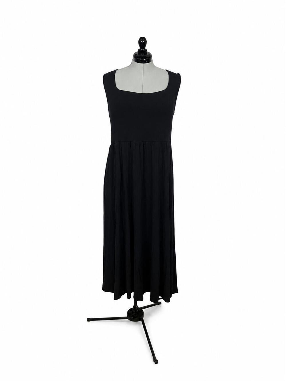 A New Day Black Square Neck Maxi Dress (XL)
